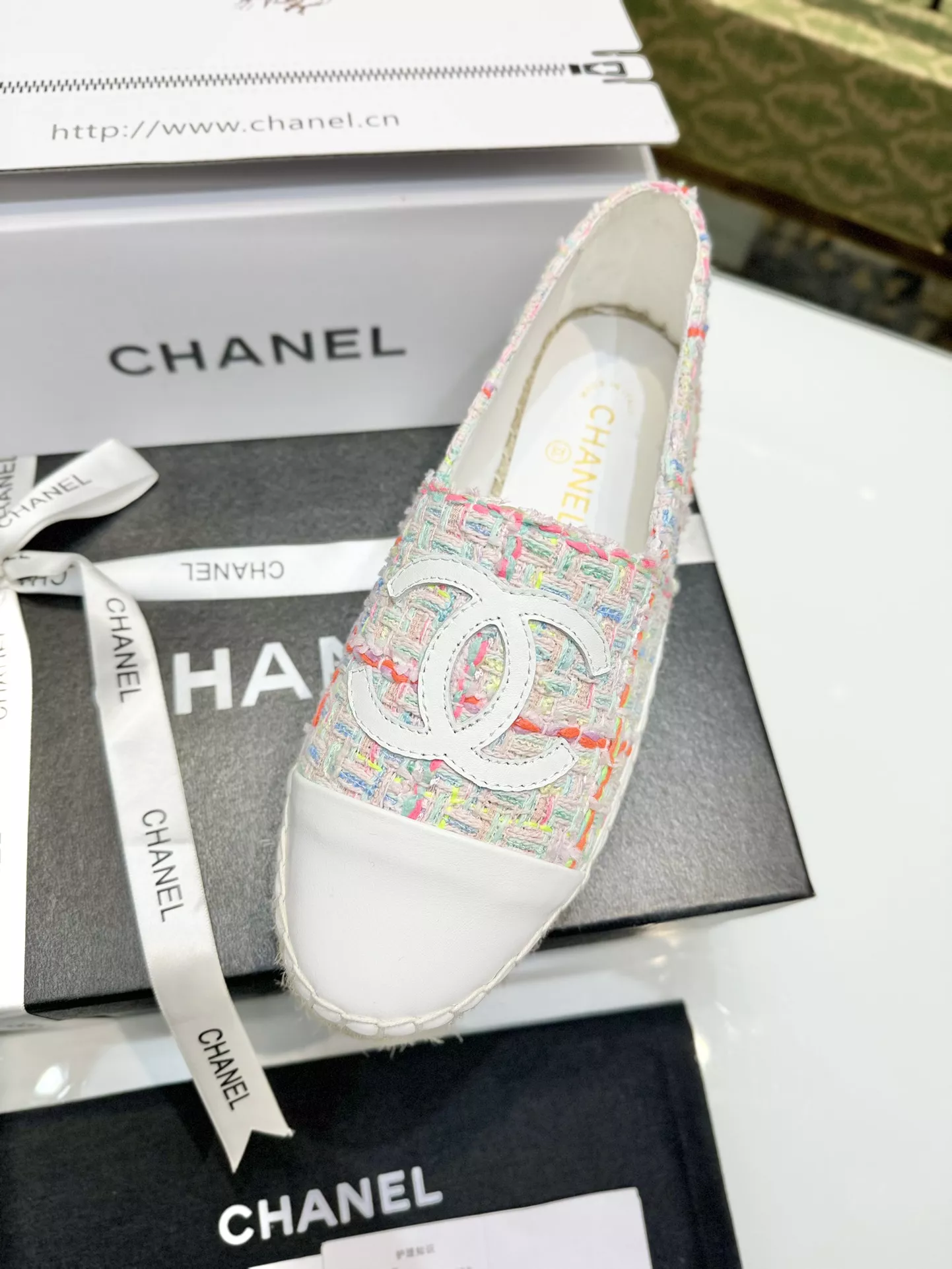 chanel flat chaussures pour femme s_12761a54